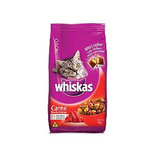 Ração Whiskas Carne 1Kg