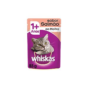 Ração Whiskas Adulto Salmão Sachê 85g