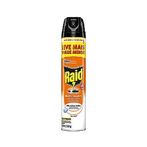 Inseticida Aerossol Raid Leve 450 e Pague 300ML Multi-Insetos Água Leve