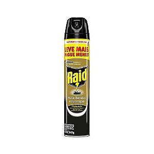 Inseticida Aerossol Raid Leve 420 e Pague 300ML Mata Baratas e Formigas