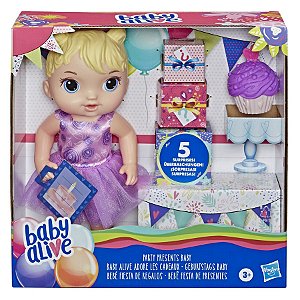 Boneca Hasbro Baby Alive Festa Pre