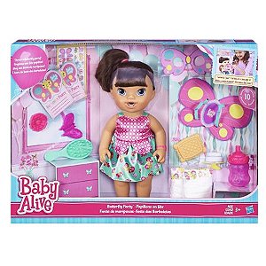 Boneca Baby Alive Bebê Festa de Presentes - Com roupa e acessórios de festa  - E8719 - Hasbro : : Brinquedos e Jogos