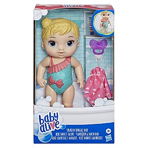 Boneca Hasbro E8716 Baby Alive Bebê Banhos Carinhosos