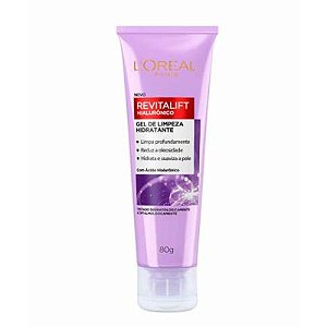 Gel de Limpeza Hidratante Anti idade LOréal Paris Revitalift Hialurônico - 80g