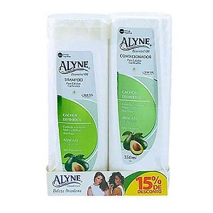 Kit Alyne Shampoo +Condicionador  350ML Cachos Definidos