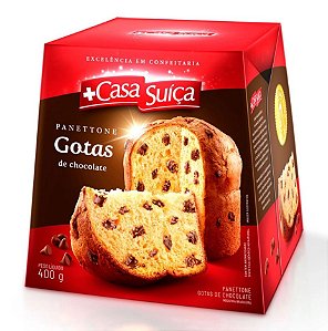 Panettone Casa Suíça 400g Gotas De Chocolate