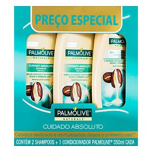 Kit Palmolive 2 Shampoo + 1 Condicionador Manteiga De Cacau 350ml
