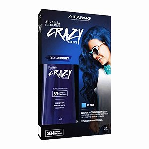 Coloração Alta Moda Crazy Ice Blue 120g