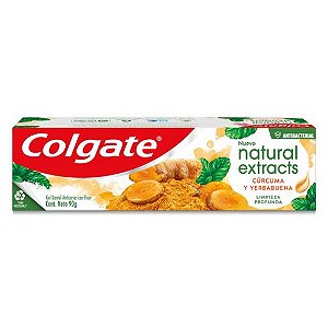 Gel Dental Colgate  Natural Extracts Cúrcuma 90g