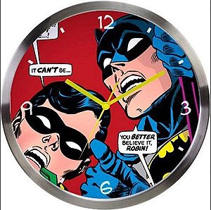 Relógio Btc 30cm Batman & Robin