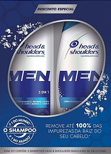 Shampoo De Cuidados Com A Raiz Head & Shoulders Men 3em1