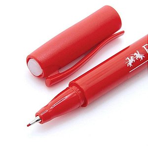 Caneta Hidrográfica Fine Pen - Vermelha - Faber-Castell