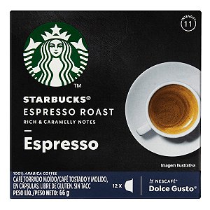 Cápsula Starbucks 66g Espresso Com 12