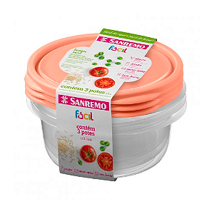 Conjunto de Potes Sanremo 1,3L 3 Peças