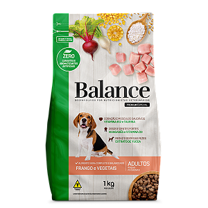 Ração Balance 1Kg Adulto  Pequeno Frango Vegano
