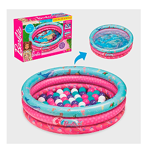 Piscina Barbie Fun c/ 25 bolinhas