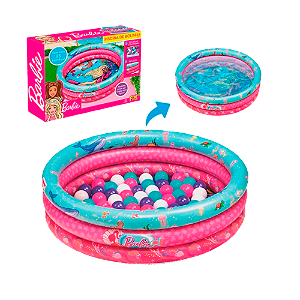 Piscina Barbie Fun Com 25 Bolinhas
