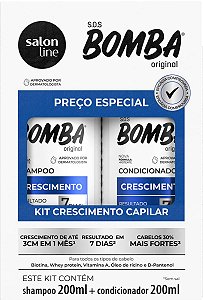 KIT SALON LINE SHAMPOO + CONDICIONADOR SOS BOMBA