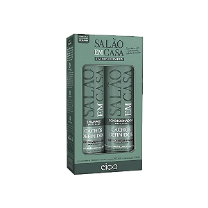 Kit Shampoo 800ml + Condicionador 750ml Eico Salão Em Casa Cachos Definidos