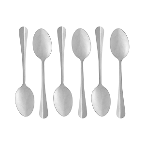 Conjunto de colher de inox Lyor para sobremesa com 6 unidades 1281