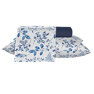 Jogo de Cama Teka Casal Diamante estampado 2,20X2,50 4 peças