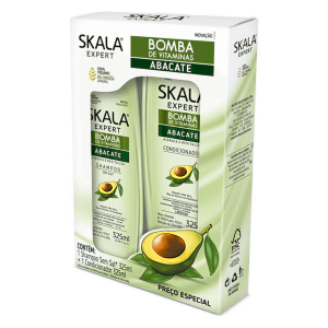 Kit Skala Shampoo + Condicionador bomba de vitaminas Abacate