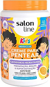Creme Pentear Salon Line Kids Cachinhos Hidratados Maracujá 1kg