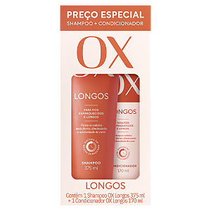 KIT OX SHAMPOO 375ML + CONDICIONADOR 170ML