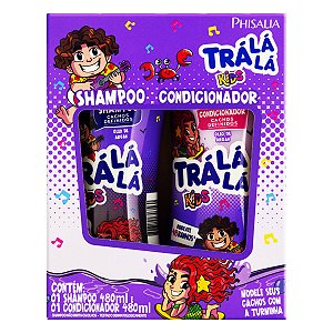 Kit Shampoo + Condicionador Trá Lá Lá Kids Cachos Definidos 480ml