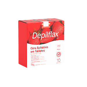 Cera Quente Depilatória Morango Barra Hidrata Depilflax 500g