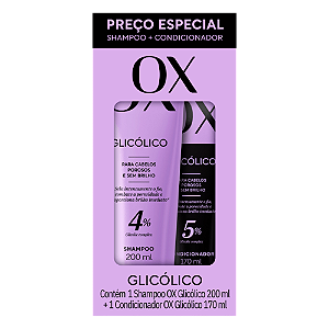 Kit Shampoo + Condicionador Ox Glicólico (200 ml + 170 ml)