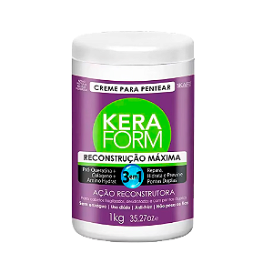Creme De Pentear Keraform 1 KG 3 EM 1 Reconstrução Máxima