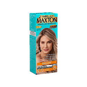 Coloração Creme Maxton Kit 12.89 Louro Pérola
