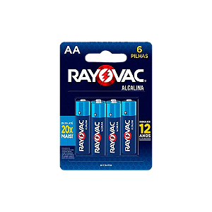 Pilhas Rayovac AA Com 6