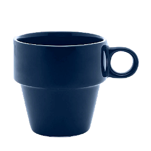 Xícara Lyor Para Café Cerâmica Azul Marinho 210ml