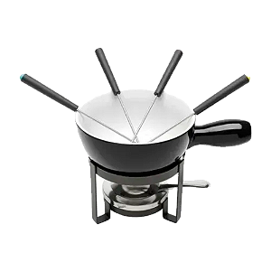 Aparelho Para Fondue Lyor 6874 8 Peças Cerâmica Preto