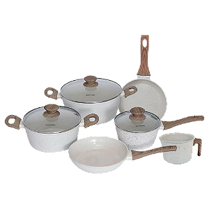 Conjunto Panela Mimo 6 Peças Cook Marmol