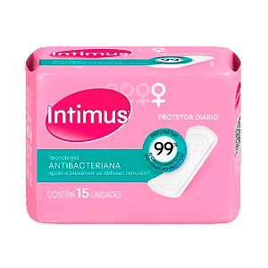 Protetor Diário Intimus  Antibacteriano Com 15