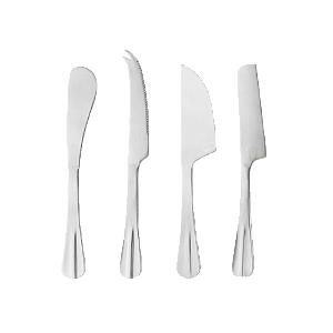 Conjunto De Facas Lyor Com 4 Inox Para Queijo