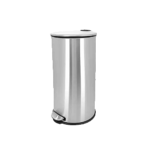 Lixeira Mimo Com Pedal Inox 30L