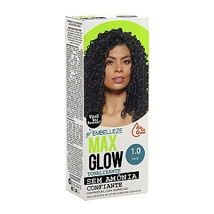 Coloração Max Glow Sem Amonia 1.0 Preto