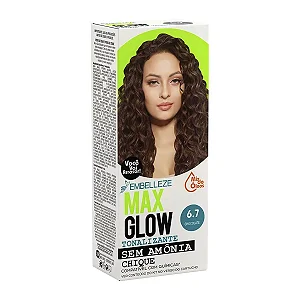 Coloração Max Glow Sem Amônia 6.7 Chocolate