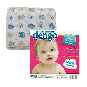 Fralda Minasrey 65X65cm 5 Peças Dengo Estampado