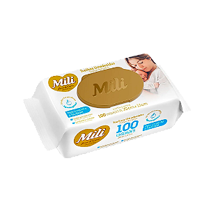Lenço Umedecido Mili Com 100 Premium