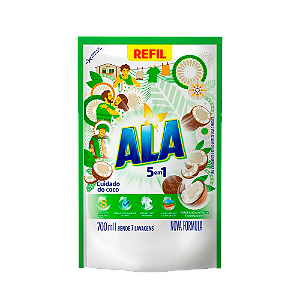 Lava Roupas Líquido Ala Cuidado Coco 700ml