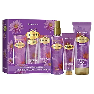 Kit Phytoderm Pure Secret Splash Colônia + Hidratante + Creme Para Mãos