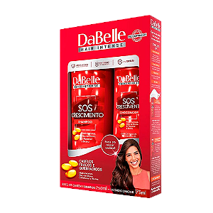 Kit Dabelle Shampoo 250ml + Condicionador 175ml Sos Crescimento