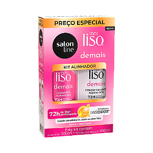 Kit Salon Line Shampoo 300ML + Condicionador 200ML Meu Liso Demais