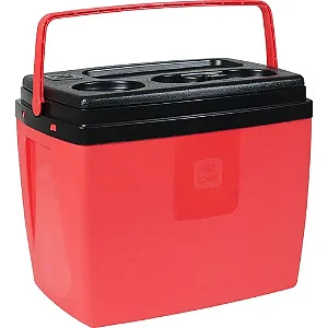 Caixa Térmica Bel 36L Vermelho/Preto