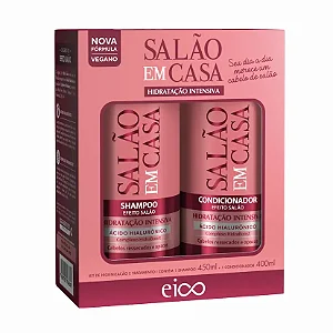Kit Eico Shampoo 450ML + Condicionador 400ML Hidratação Intensiva